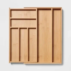 Bamboo 7 Compartment Drawer Organizer Brown - Brightroom™ -Our Tidy Space Sales GUEST ea011435 4dd3 433b 9629 b38ace85d076