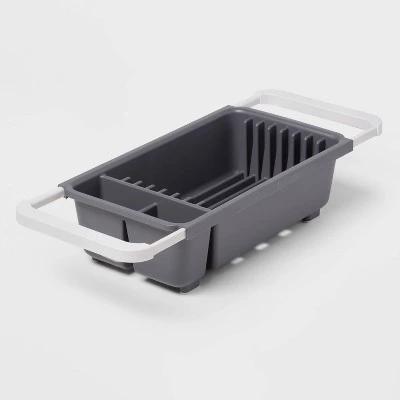 Over the Sink Dish Drainer Gray - Brightroom™ 5 Over the Sink Dish Drainer Gray - Brightroom™ - Image 3