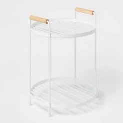 Round Vanity Organizer with Wood Handles - Brightroom™ Matte Black -Our Tidy Space Sales GUEST f2434174 7b6c 4774 aa32 39b1c1176e31