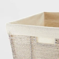 Twisted Rope Laundry Basket Gray - Brightroom™ -Our Tidy Space Sales GUEST f7f5ca77 6311 430c 80f7 533a109f3639