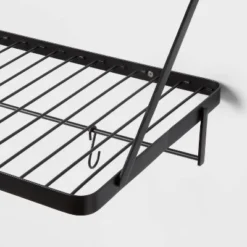 Metal Utility Shelf with Hooks Black - Brightroom™ -Our Tidy Space Sales GUEST fdf41bdf 3f7d 4c71 9a5b 51f742ccb546