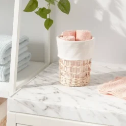 Round Woven Basket with Liner - Brightroom™